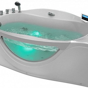 Гидромассажная ванна Gemy G9072 K L 171*92 со стеклянной стенкой